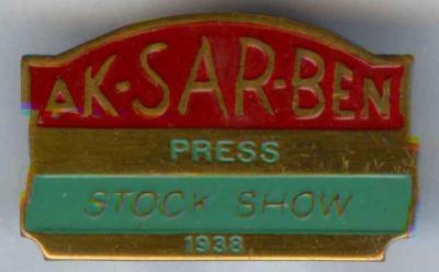 1938 Livestock Show Official Pin Image