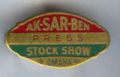 1941 Livestock Show Press Pin Image