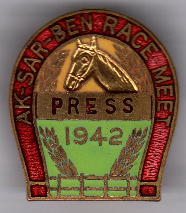 1942 Racing Press Pin Image