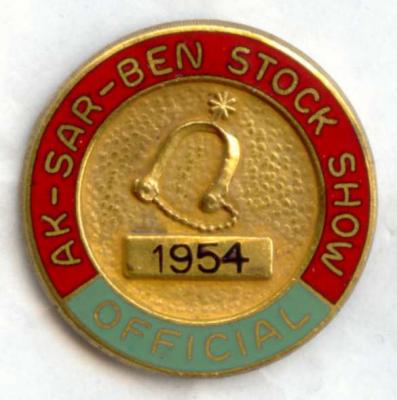 1945 Livestock Show Official Pin Image