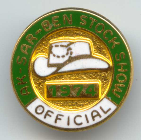 1947 Livestock Show Official Pin Image