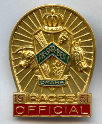 1951 Racing Official Pin Image