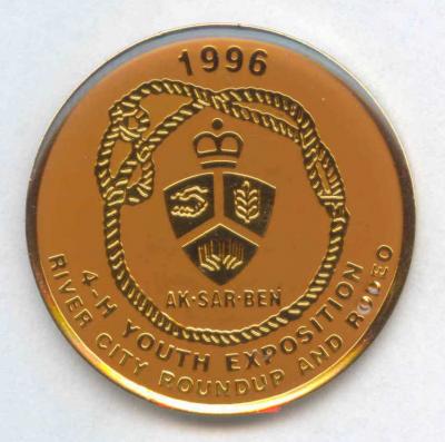 1996 Livestock Show Official Pin Image