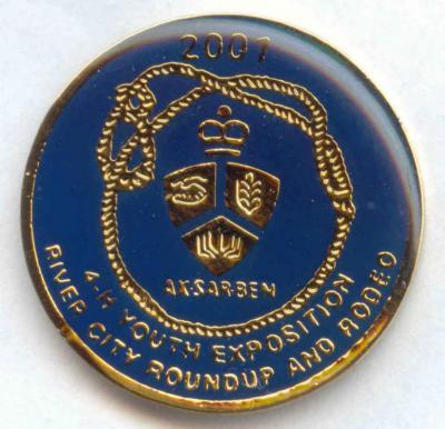 2001 Livestock Show Official Pin Image