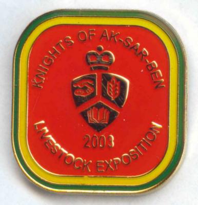 2003 Livestock Show Official Pin Image