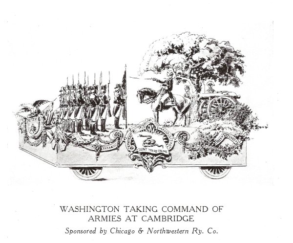 Washington Taking Command at Cambridge Image