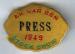 1949 Livestock Show Press Pin Image
